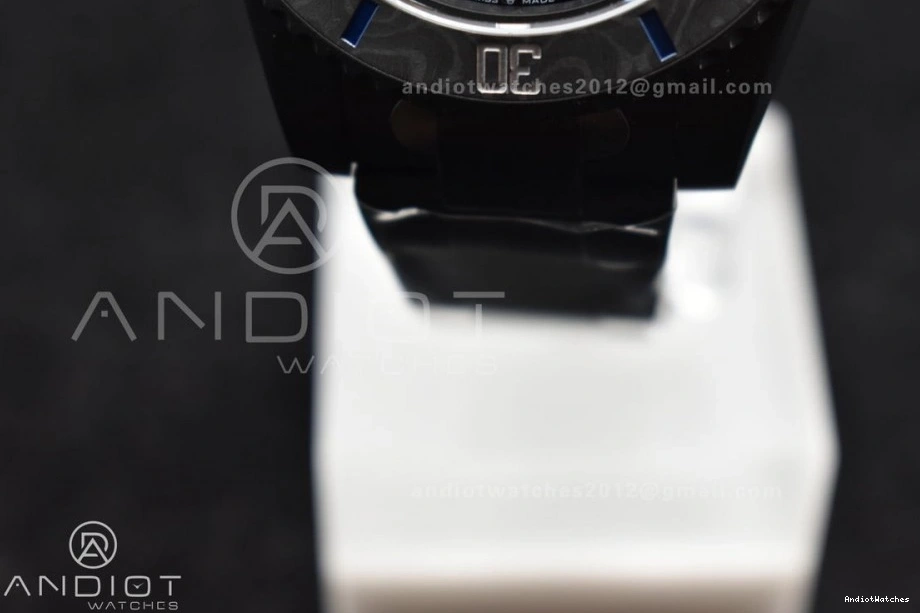 VS Black Bracelet Blue Submariner DIW DLC DLC Dial on 1157 Lightweight Best Edition 1:1 Sandblasted VSF 1219